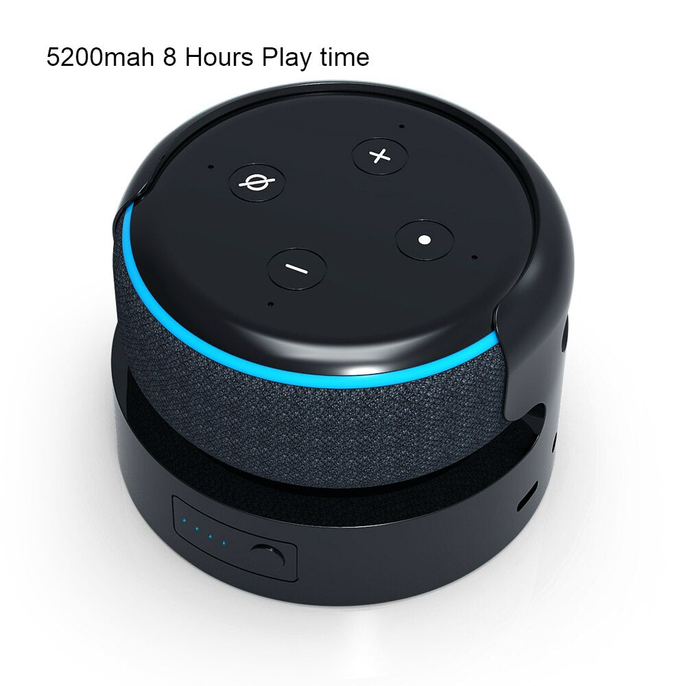 Battery Base for Echo Dot 3rd Gen Alexa Speaker Holder Mount Rechargable Docking Station For Echo Dot 3rd wireless Charger.