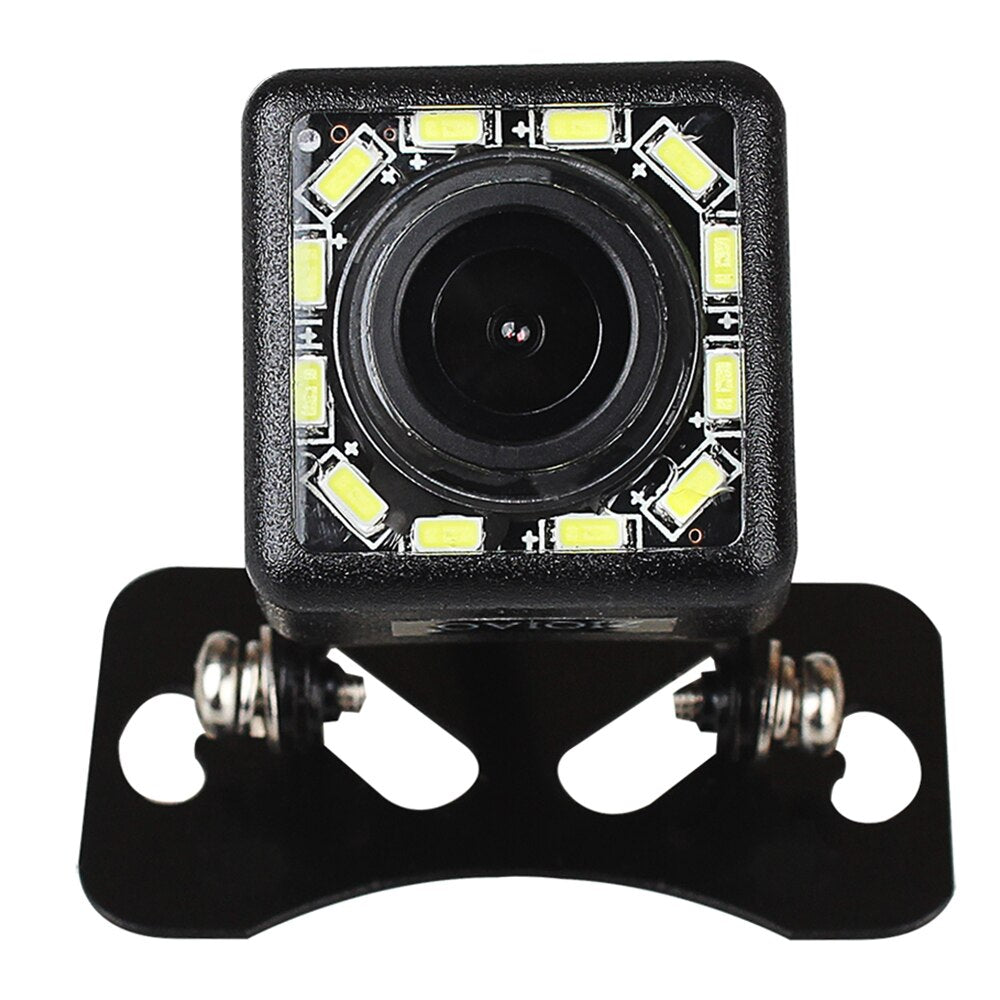 ZIQIAO Car Rear View Camera Universal Waterproof Night Vision HD Reversing Parking Backup Camera.