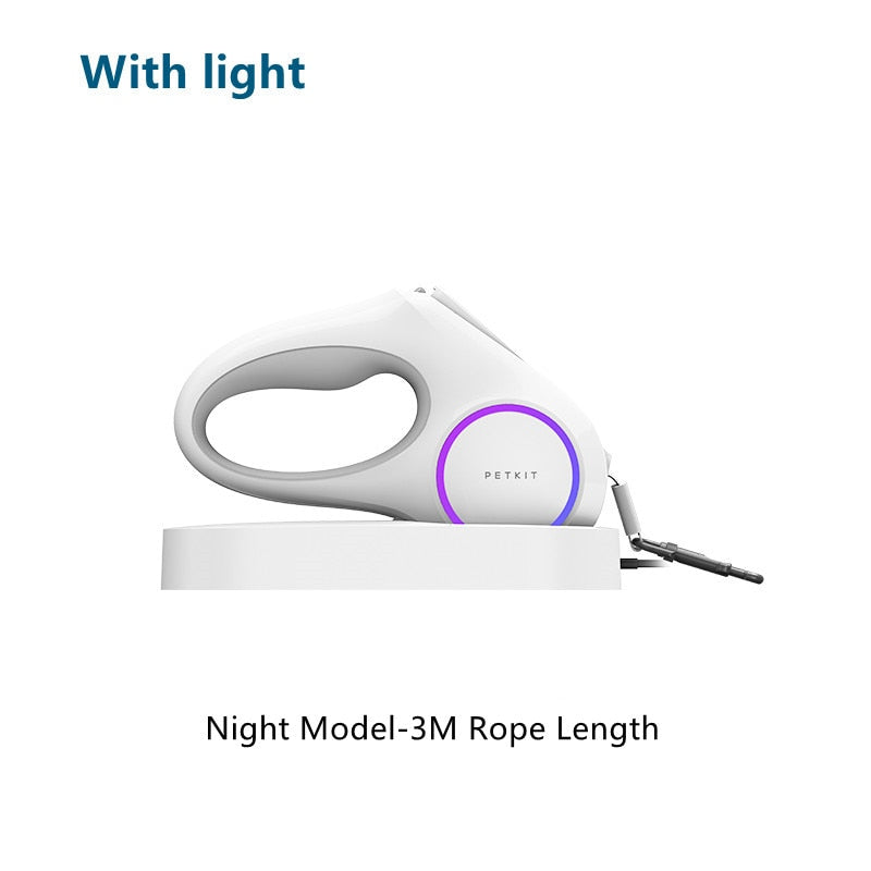 Xiaomi Dog Leash Lead Petkit Automatic Walking Rope Youpin Retractable LED Night Light Small Medium Large Pet Dogs Accessories