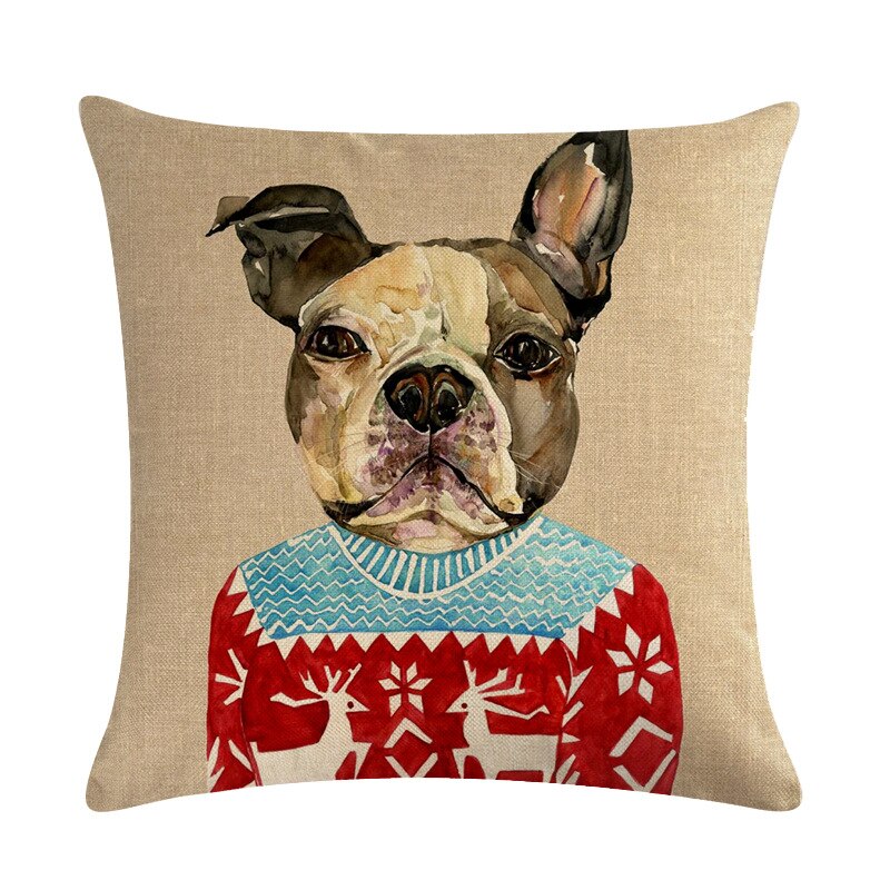 Creative Blowing Bubble Dress Dog Mrs Pillowcase Meng Pet Cat Miss Printing Bed Cushion Cover Animal Home Decoration Pillow Case