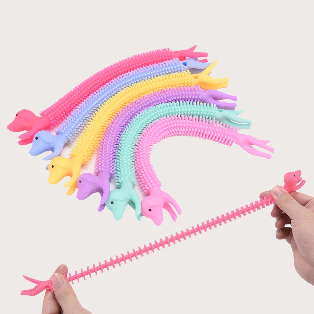 Worm Noodle Stretch String TPR Rope Anti Stress Toys String Fidget Autism Vent Toys Decompression Toy Sqishy Toy