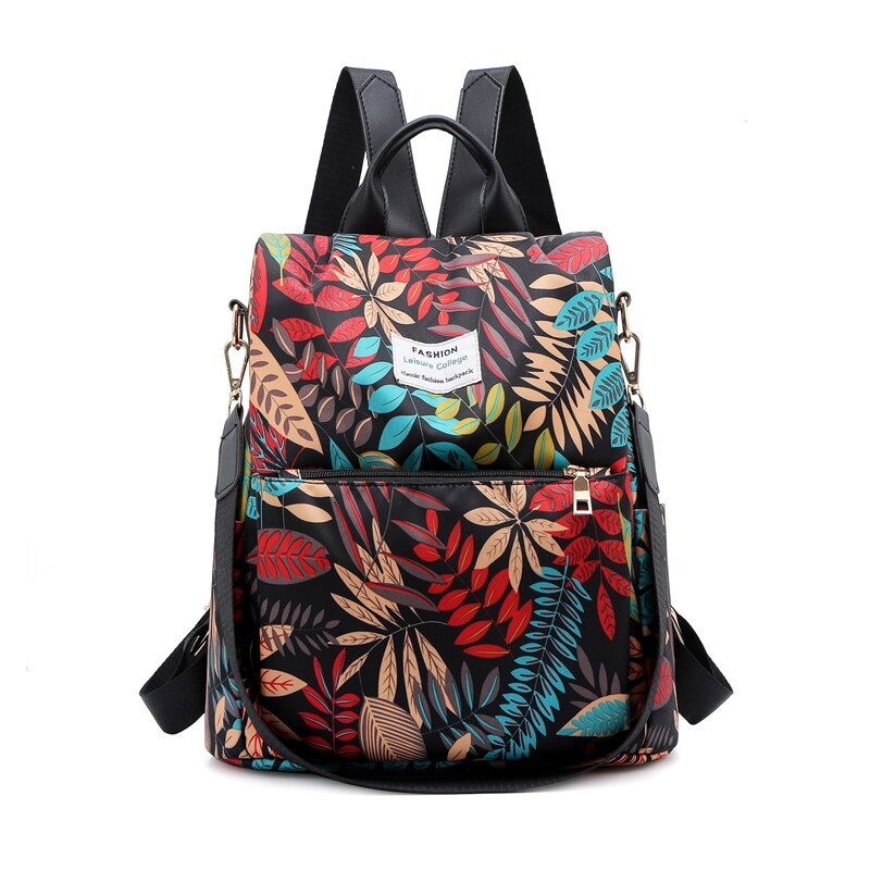 Fashion Anti-theft Backpack Women Oxford Shoulder Bag Large Capacity Female Travel Backpack Light School Bag for Teenage Girls