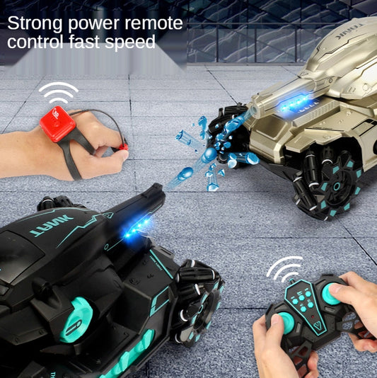 RC Car Large 4WD Tank Water Bomb Shooting Competitive Rc Toy Electric Gesture Water Bomb Tank Off-Road Car Kids Toy Gift