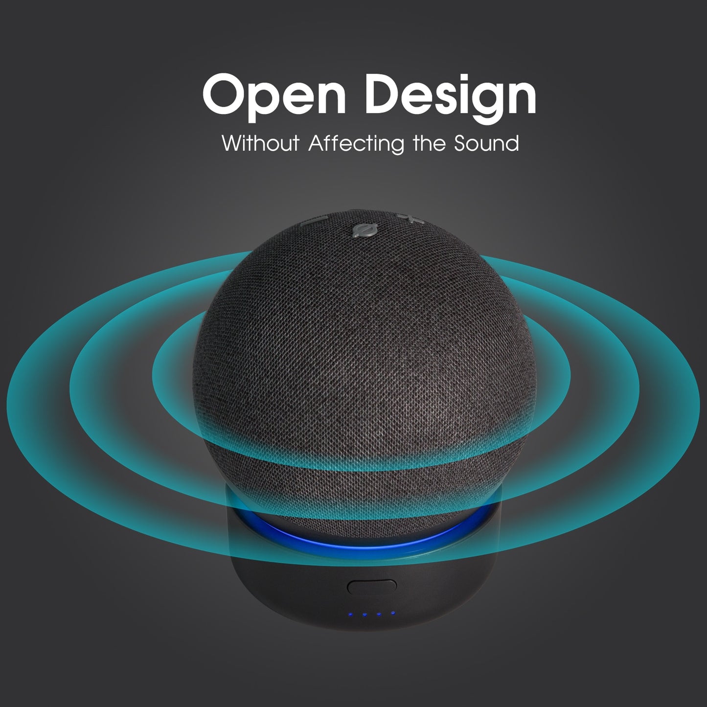 GGMM D4 Portable Battery for Dot (4th gen.) With 6 Hours Playtime Battery Base for All-new Echo Dot (4th Gen,2020 release) Alexa.