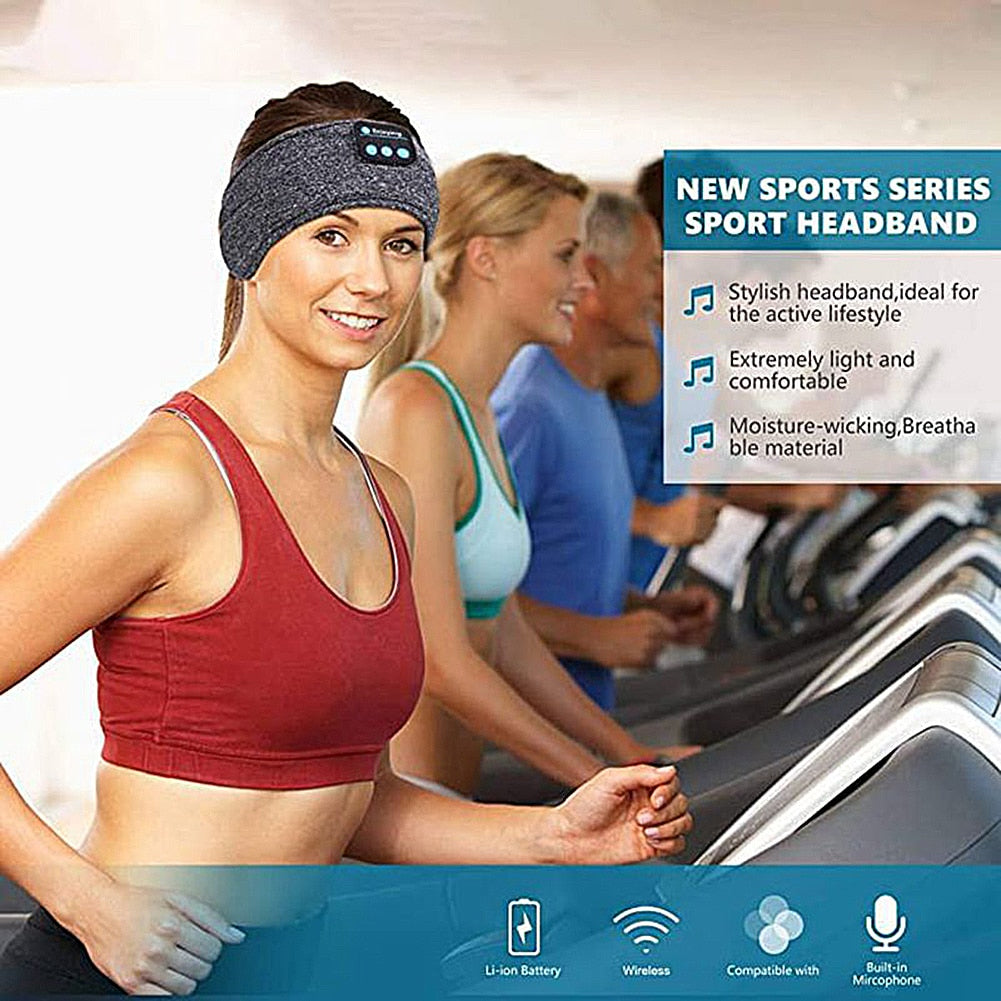 Music Headband Wireless Headphone Headband Sports Yoga Fitness Running Stereo Earphone Sleep Headset Headscarf