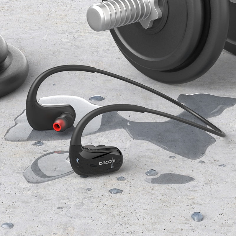 Dacom Athlete Wireless Headphones Sports IPX7 Waterproof Bluetooth Earphones 20H for Running AAC.