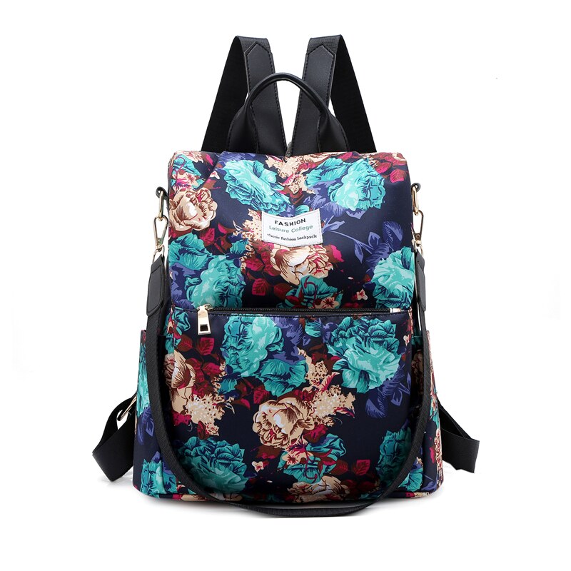 Fashion Anti-theft Backpack Women Oxford Shoulder Bag Large Capacity Female Travel Backpack Light School Bag for Teenage Girls