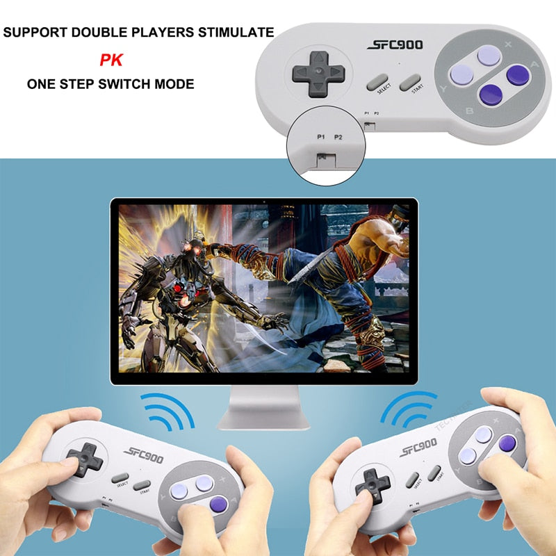 Retro Game Console Mini Video Console With Wireless Game Controller Build in 1500+ HD Wireless game controller Double Players .
