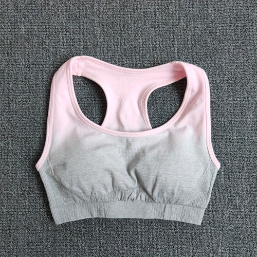 Ombre Yoga Set Sports Bra and Leggings Women Gym Set Clothes Seamless Workout Fitness Sportswear Fitness Sports Suit Sportswear