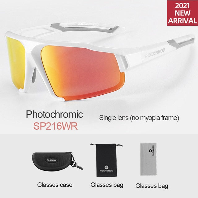 ROCKBROS Polarized Cycling Glasses Clear Bike Glasses Eyewear UV400 Outdoor Sport Sunglasses Men Women Cycling Sunglasses.