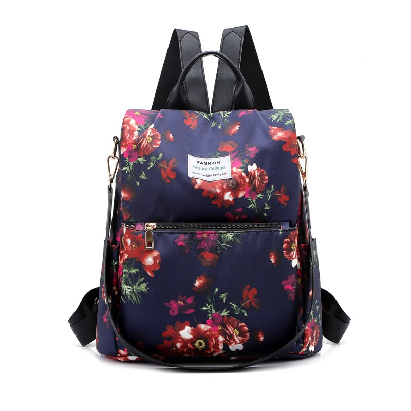 Fashion Anti-theft Backpack Women Oxford Shoulder Bag Large Capacity Female Travel Backpack Light School Bag for Teenage Girls