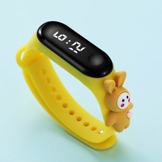 Disney Mickey Minnie LED Touch Watch Pooh Bear Bracelet Watch Student Children Sports Cartoon Electronic Watch Birthday Gifts.