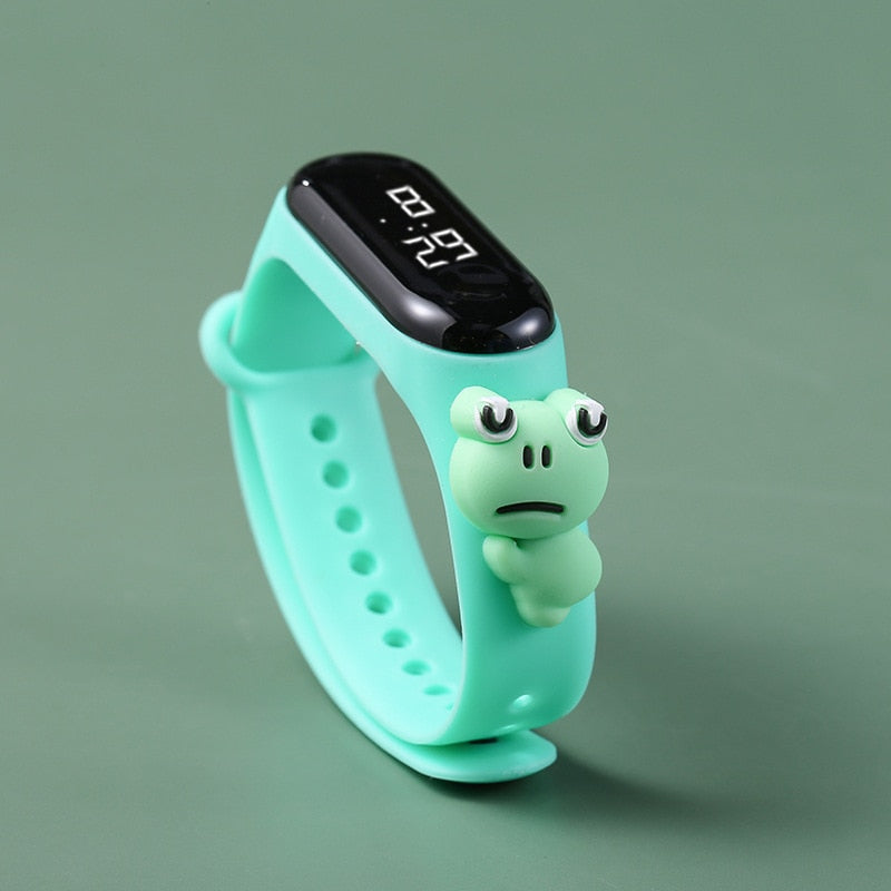 Disney Mickey Minnie LED Touch Watch Pooh Bear Bracelet Watch Student Children Sports Cartoon Electronic Watch Birthday Gifts.