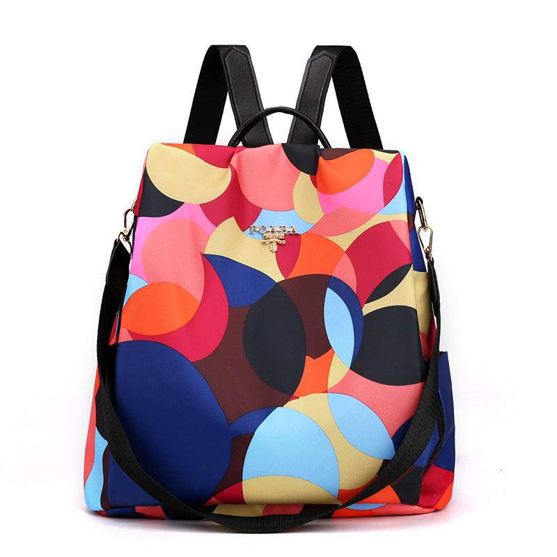 Fashion Anti-theft Backpack Women Oxford Shoulder Bag Large Capacity Female Travel Backpack Light School Bag for Teenage Girls