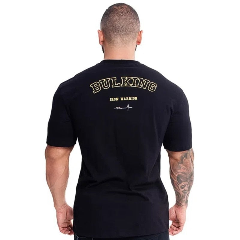 Men Summer New Tight Short sleeve T shirt Casual Cotton Streetwear Gyms Fitness T-shirts Homme Workout Tops Tees