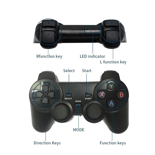 2.4Ghz Wireless Gamepad For Super Console X-pro Game Controller USB Joystick For TV Video Game Console Android TV BOX Phone.