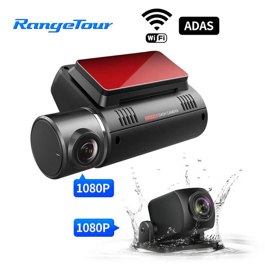 2 Cameras Car DVR WiFi ADAS Dash Cam Dual Lens 1080P+1080P Support Reverse Image Vehicle Car Camera Driving Recorder.