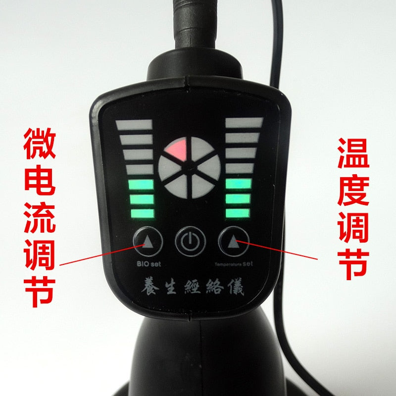 Electronic acupuncture slimming Device,BIO microcurrent Meridian Scrape Therapy,Infrared body Detoxification massage comb.