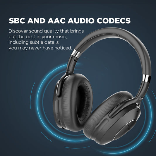 COWIN ANC SE8 Active Noise Cancelling Headphones Bluetooth Headphones Wireless Headset Over Ear with Mic SBC and AAC audio codec.