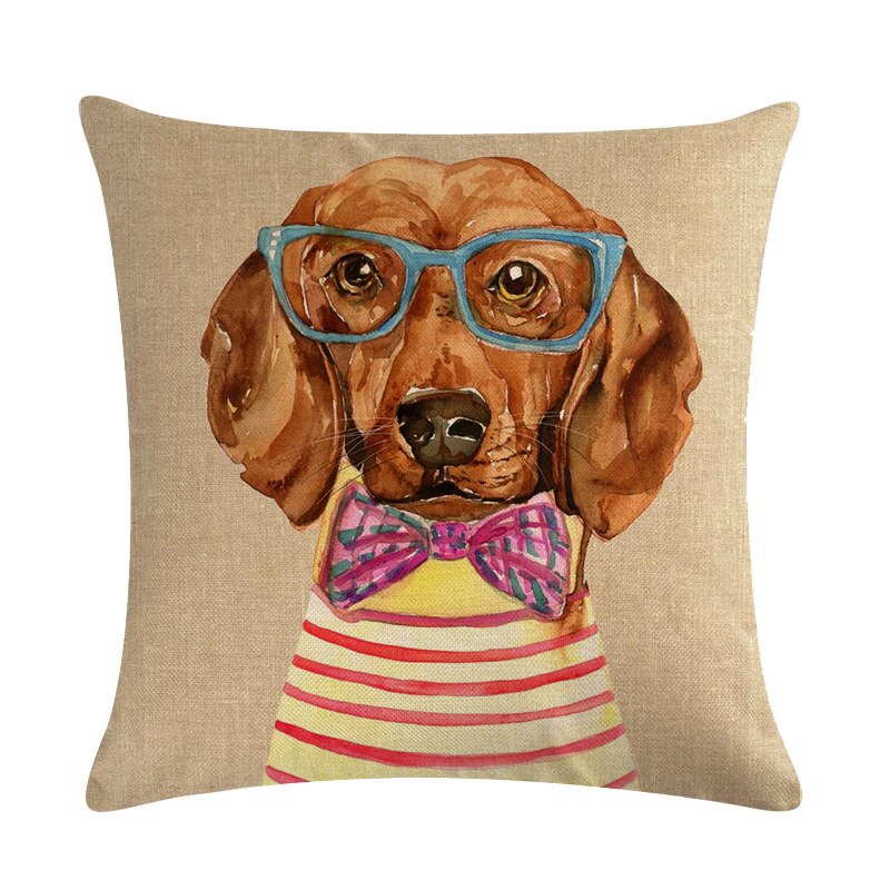 Creative Blowing Bubble Dress Dog Mrs Pillowcase Meng Pet Cat Miss Printing Bed Cushion Cover Animal Home Decoration Pillow Case