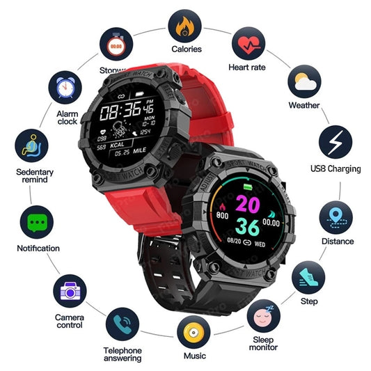 Smart Watch Men Women Touch Screen Sports Fitness Bracelets Wristwatch Waterproof Bluetooth For Android Ios FD68S Smartwatch Men