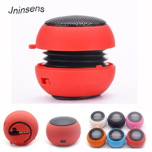 Hamburger Mini Speaker Mp3 Music Loudspeaker Player Outdoor 3.5mm Wired Speaker Sound Box for Computer Phones.