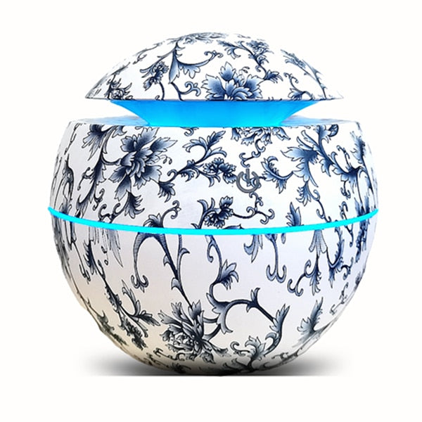 Mini Air Humidifier Ultrasonic USB Aroma Diffuser Wood Grain LED Night Light Electric Essential Oil Diffuser Aromatherapy Home.