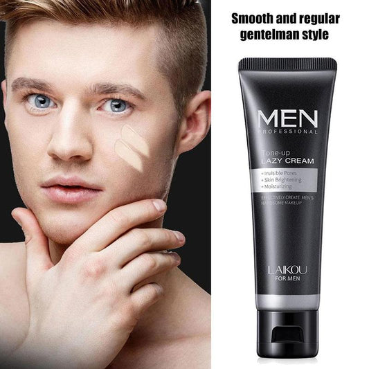 50ml Men BB Cream Skin Care Men Effective Care Sunscreen Face Foundation Base Makeup Skin Color Face Cream Natural Whitening