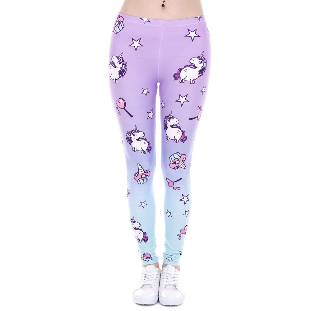 Brands Women Fashion Legging Aztec Round Ombre Printing leggins Slim High Waist Leggings Woman Pants