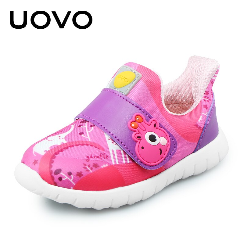 UOVO Baby Toddler Casual Shoes Boys Girls Spring Breathable Little Kids Footwear Hook-And-Loop Size #22-30