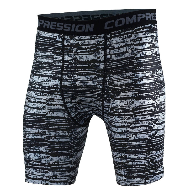 New 2019 Mens Tight Elastic Compression Shorts Fitness Brand Clothing Wicking Bermuda Short Pants Homme Men Bodybuilding Shorts