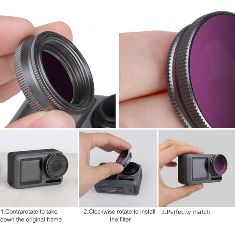 Diving Filter CPL Polar Filter for DJI OSMO Action ND 4 8 16 32 UV Protect Lens Filter For OSMO Action Camera Lens Accessories.