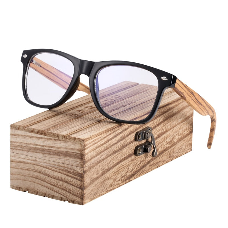 BARCUR Wood Anti Blue Ray Glasses Computer Glasses Optical Eye UV Blocking Gaming Filter Eyewear