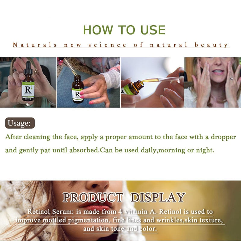 Retinol Essence with 2.5% Vitamin C Anti-wrinkle Anti-oxidation Whitening Moisturizing Essence MH88