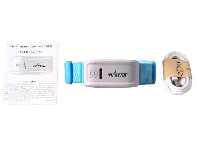 Dog GPS Tracker TK909 Waterproof IP65 Geo-fence 400h Standby Mini GPS Locator For Dog GPS For Cat Collar Voice Monitor FREE APP.