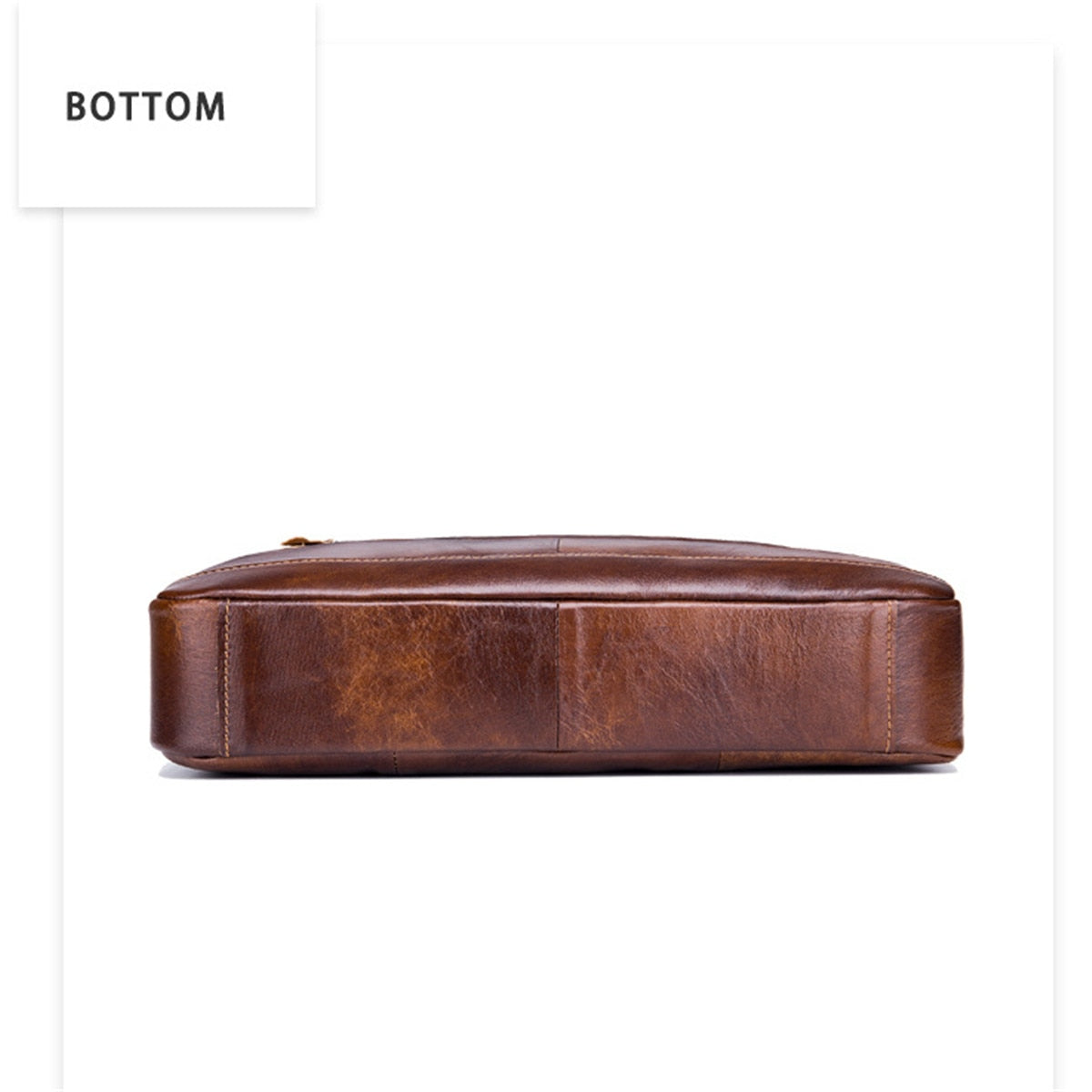 Men Briefcases Lawyer Genuine Leather Handbag Vintage Laptop Briefcase Male Computer Shoulder Bags Casual Men's Bag Documents.