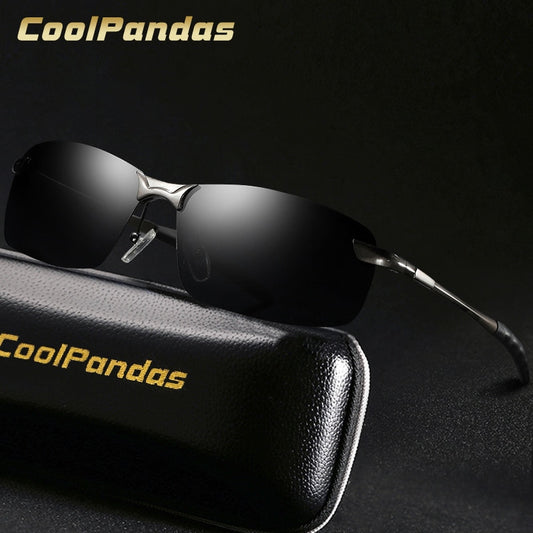CoolPandas Anti glare HD Polarized Men Sunglasses Brand Designer Metal Driving Women sun glasses Oculos De Sol Masculino Ray.
