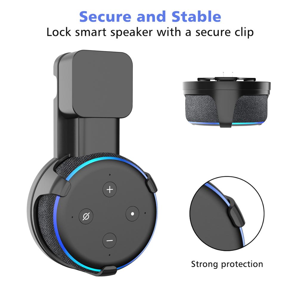 SPORTLINK Outlet Wall Mount Bracket Hanger for Alexa Echo Dot 3 Support 3rd Stand Holder Smart Speaker Space Saving Accessories