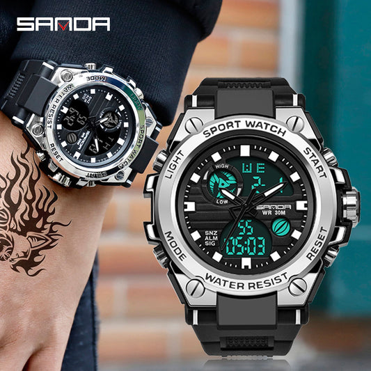 SANDA Brand G Style Men Digital Watch Shock Military Sports Watches Fashion Waterproof Electronic Wristwatch Mens 2020 Relogios.