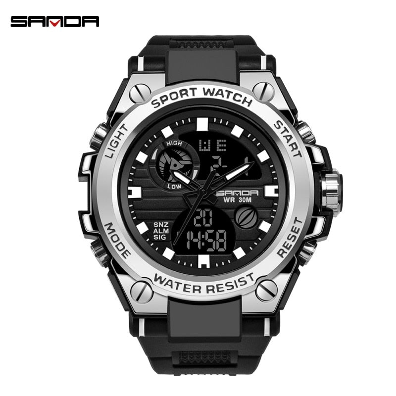 SANDA Brand G Style Men Digital Watch Shock Military Sports Watches Fashion Waterproof Electronic Wristwatch Mens 2020 Relogios.