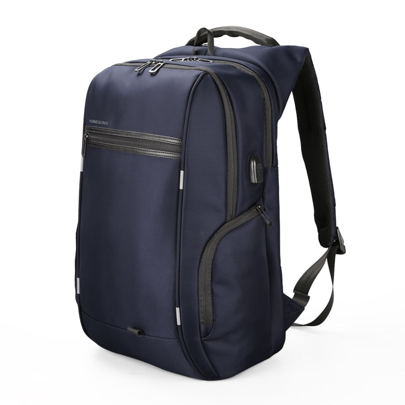 Kingsons 15"17" Laptop Backpack External USB Charge Computer Backpacks Anti-theft Waterproof Bags for Men Women.