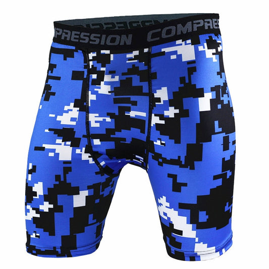 New 2019 Mens Tight Elastic Compression Shorts Fitness Brand Clothing Wicking Bermuda Short Pants Homme Men Bodybuilding Shorts