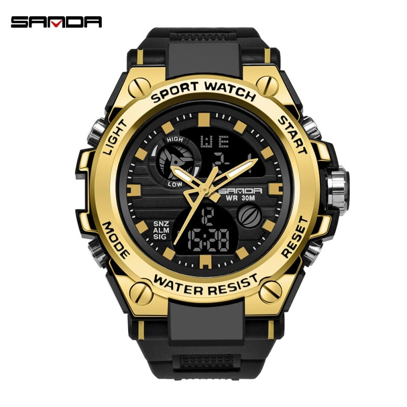 SANDA Brand G Style Men Digital Watch Shock Military Sports Watches Fashion Waterproof Electronic Wristwatch Mens 2020 Relogios.