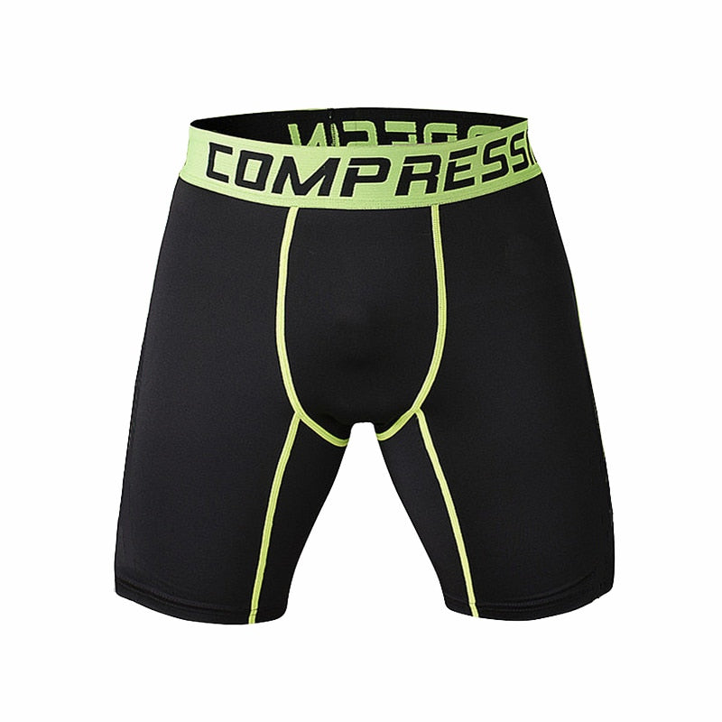 New 2019 Mens Tight Elastic Compression Shorts Fitness Brand Clothing Wicking Bermuda Short Pants Homme Men Bodybuilding Shorts