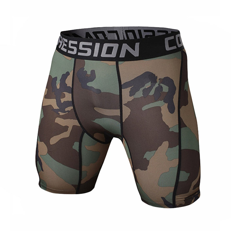 New 2019 Mens Tight Elastic Compression Shorts Fitness Brand Clothing Wicking Bermuda Short Pants Homme Men Bodybuilding Shorts