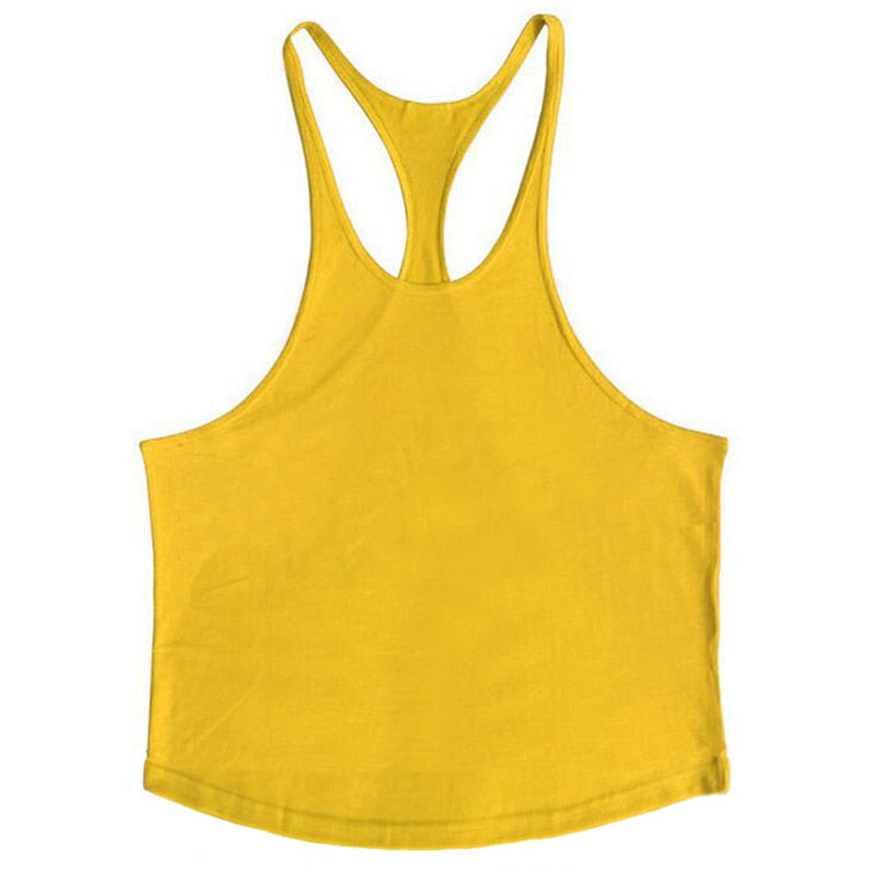 Plain Bodybuilding Stringer Tank Tops Men Workout Hooded Shirt Fitness Tank Top Men Gym Clothing Cotton Vest Hoodies