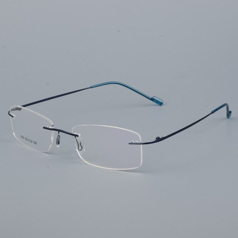 BCLEAR Titanium Alloy Rimless Glasses Frame Men Ultralight Prescription Myopia Optical Eyeglasses Male Frameless Eyewear 6 color