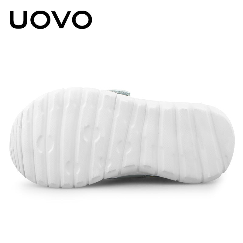 UOVO Baby Toddler Casual Shoes Boys Girls Spring Breathable Little Kids Footwear Hook-And-Loop Size #22-30