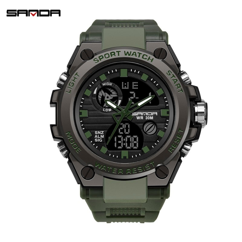 SANDA Brand G Style Men Digital Watch Shock Military Sports Watches Fashion Waterproof Electronic Wristwatch Mens 2020 Relogios.