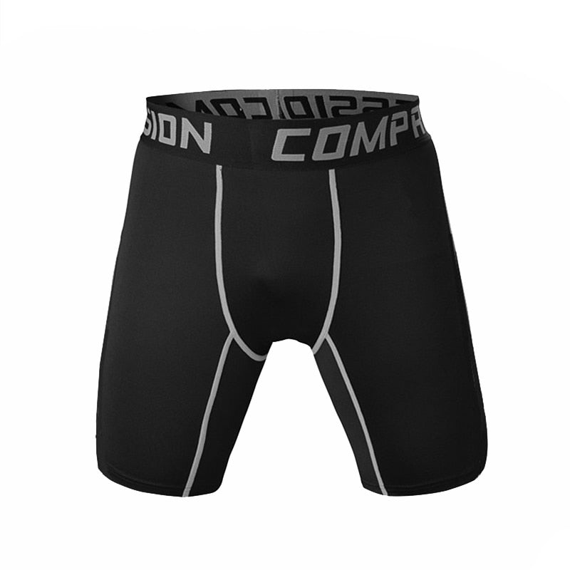 New 2019 Mens Tight Elastic Compression Shorts Fitness Brand Clothing Wicking Bermuda Short Pants Homme Men Bodybuilding Shorts